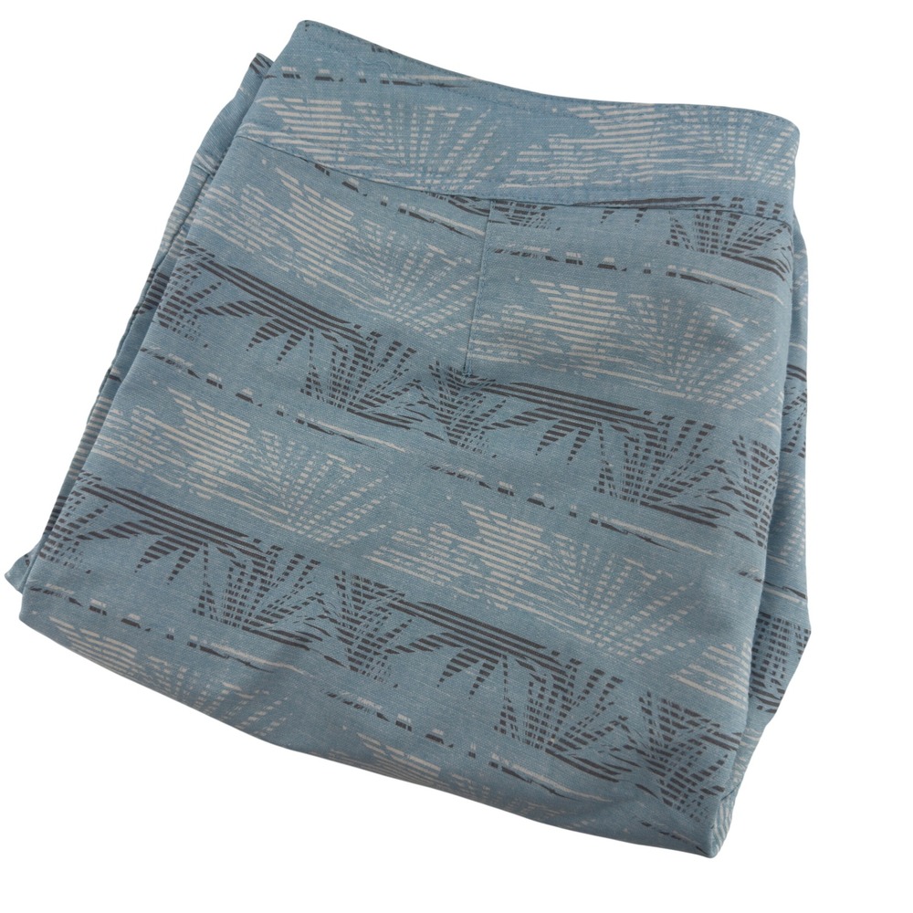 TravisMathew Mens Blue Palm Stripe‎ Board Shorts Swim Trunks Size 38 Stretch